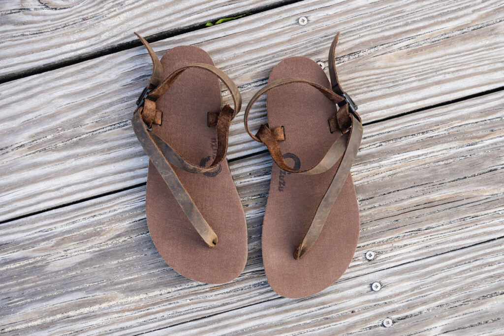 leather straps, men's minimalist sandals 