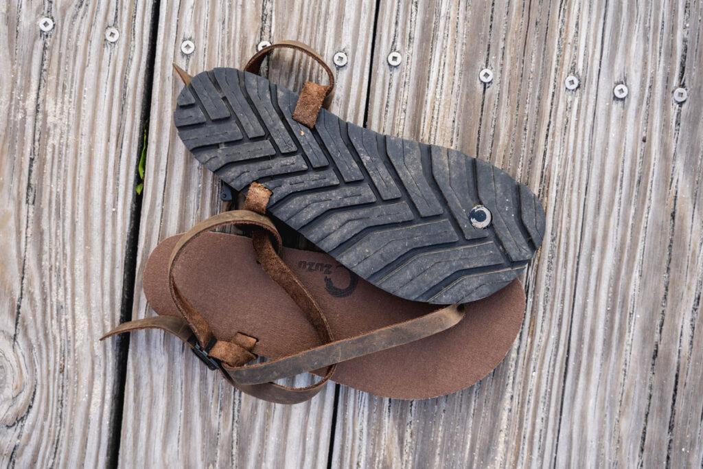 leather straps, minimalist sandals for men